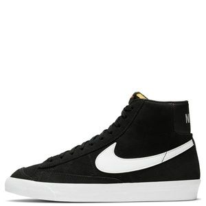 Nike Blazer Mid Vintage Suede Women's Black And White High-Top Sneakers Size 8.5